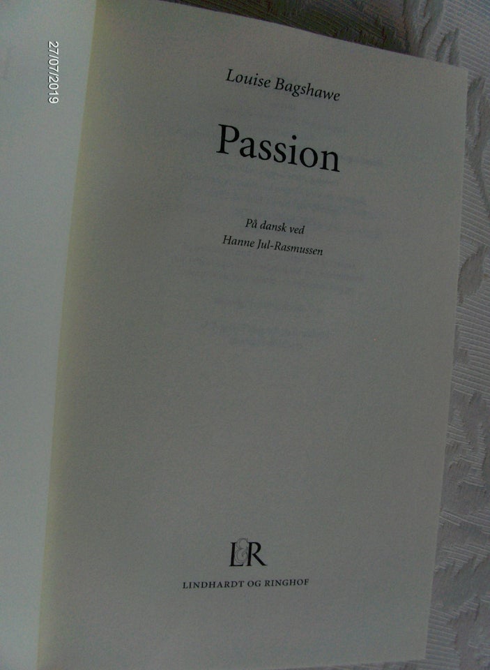 PASSION LOUISE BAGSHAWE genre: