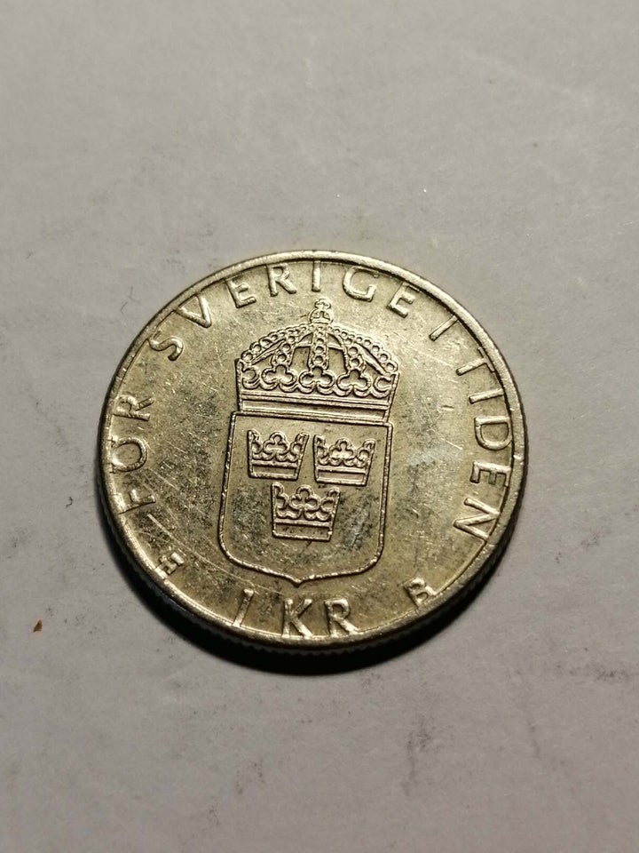 Skandinavien, mønter, 1 krone