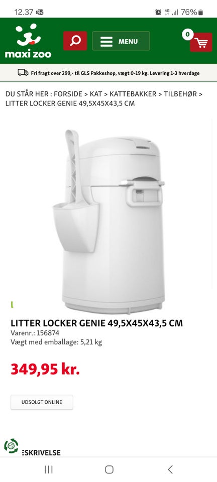 Andet, Litter Locker Genie