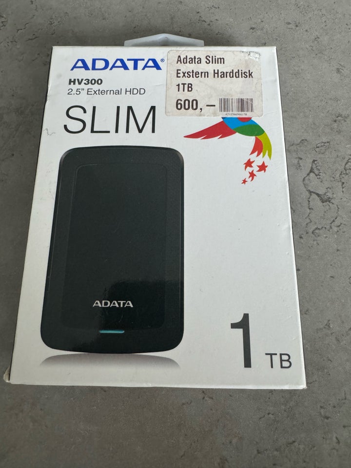 ADATA AHV300 Slim, ekstern, 1000 GB