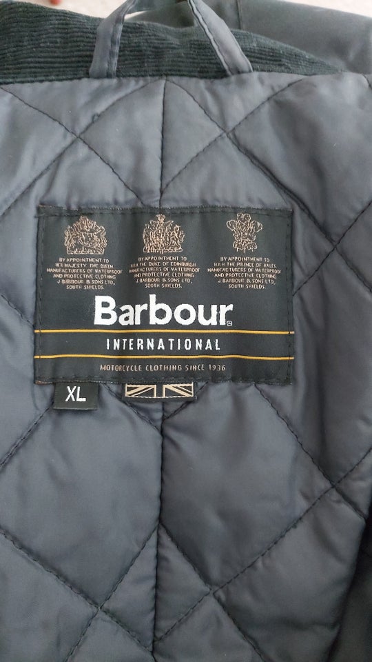 Oilskinsjakke str XL Barbour