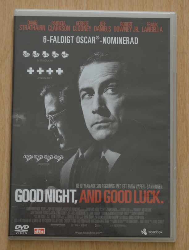 Good Night and Good Luck, DVD,