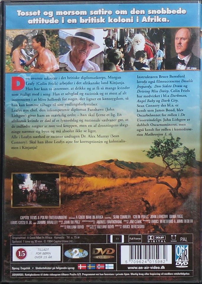 A good man in Africa, DVD, drama