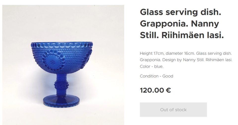 Glas RIIHIMÄKI FINLAND 1910