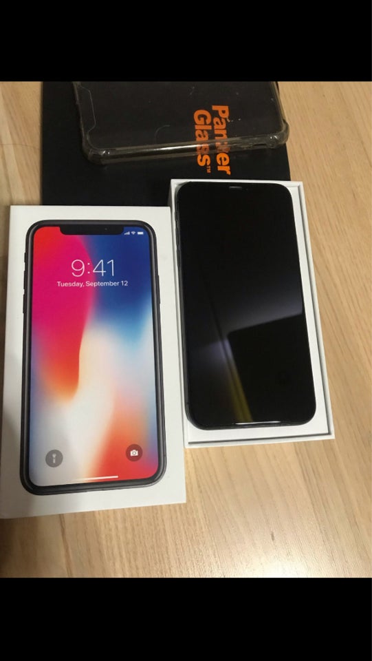 iPhone X, 64 GB, sort