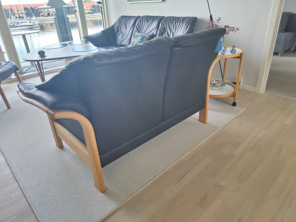 Sofa, læder, 2 pers.