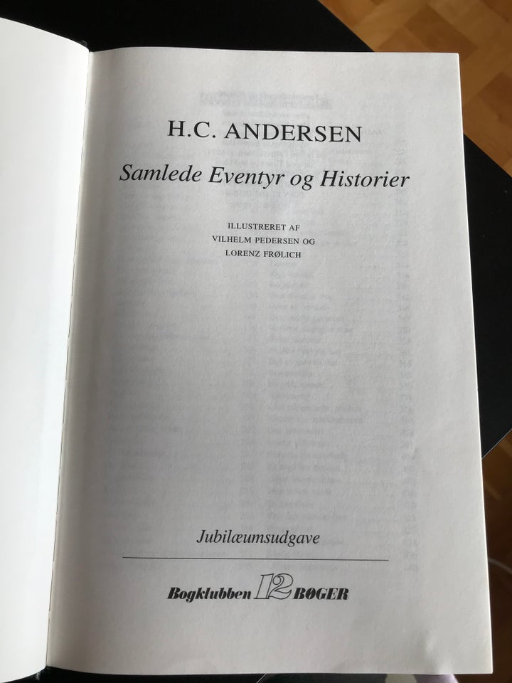 Samlede eventyr og historie , H. C.