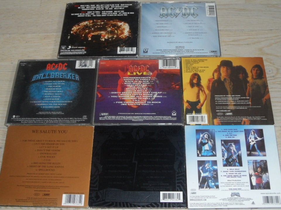 AC/CD: 8 Cd MED AC/DC, rock