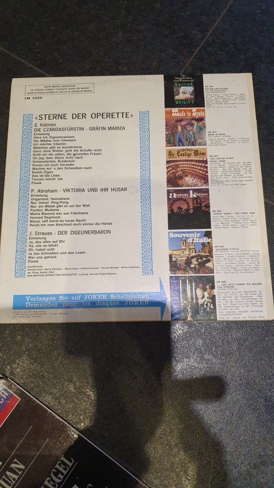 LP Opera Sterne der operette