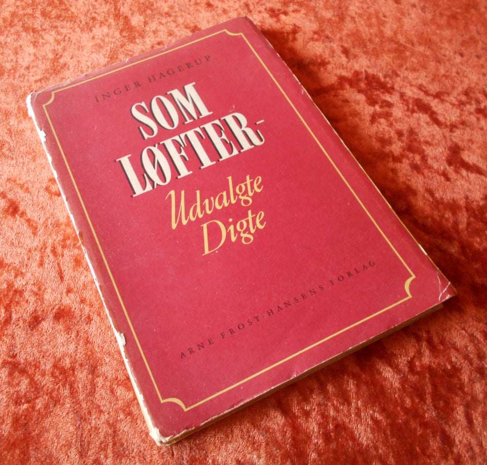 Som løfter, Inger Hagerup, genre: