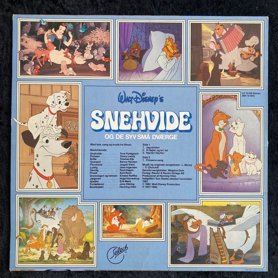 LP, Walt Disney, Snehvide Og De Syv