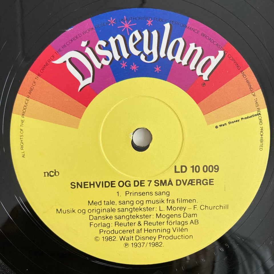 LP, Walt Disney, Snehvide Og De Syv