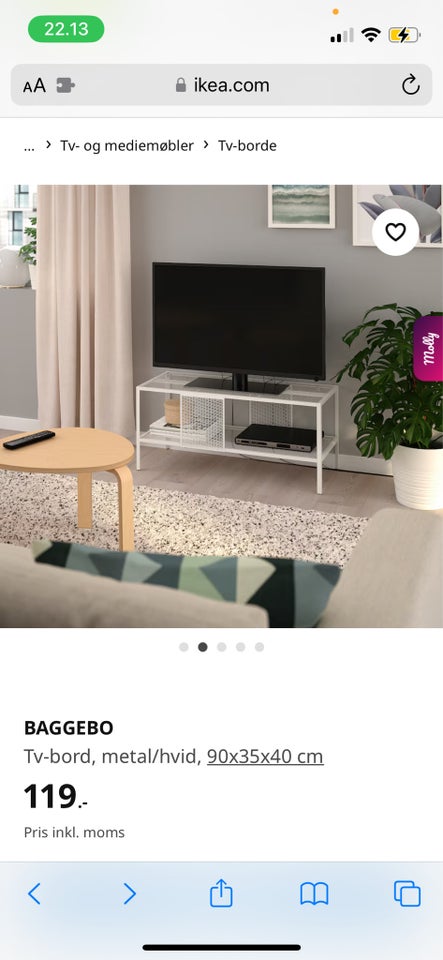 Tv bord, IKEA , metal