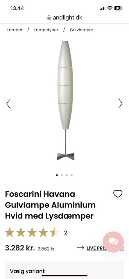 Foscarini Havana gulvlampe