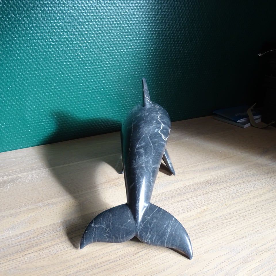 Skulptur marmor motiv: Delfin