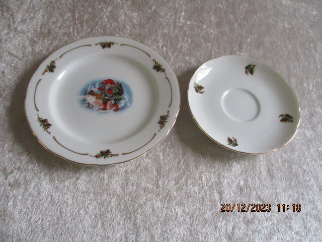 Porcelæn, Tallerkner / julemotiv,