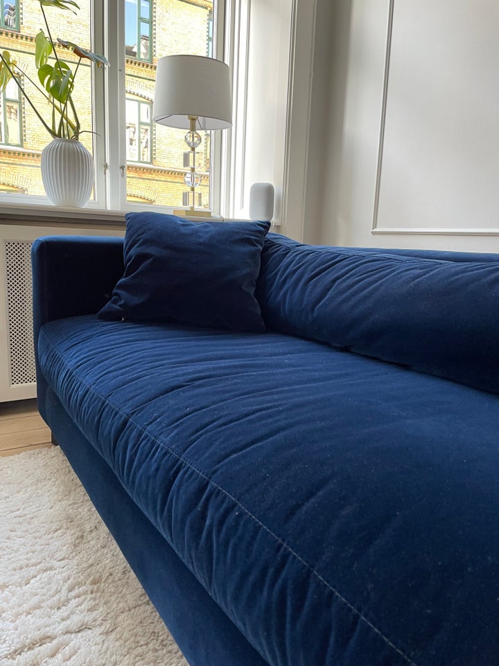 Sofa fløjl 5 pers