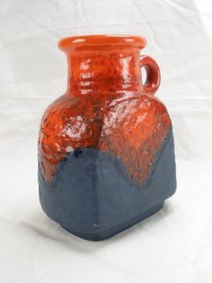 Keramik Kande / Vase Lavaglassur
