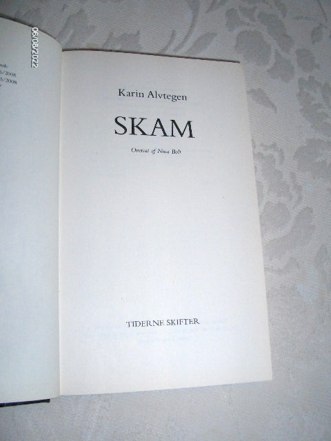 Skam, KARIN ALVTEGEN, genre: krimi