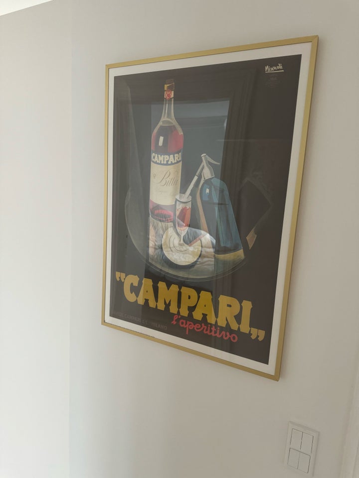 Campari plakat i guldramme b: 50 h: