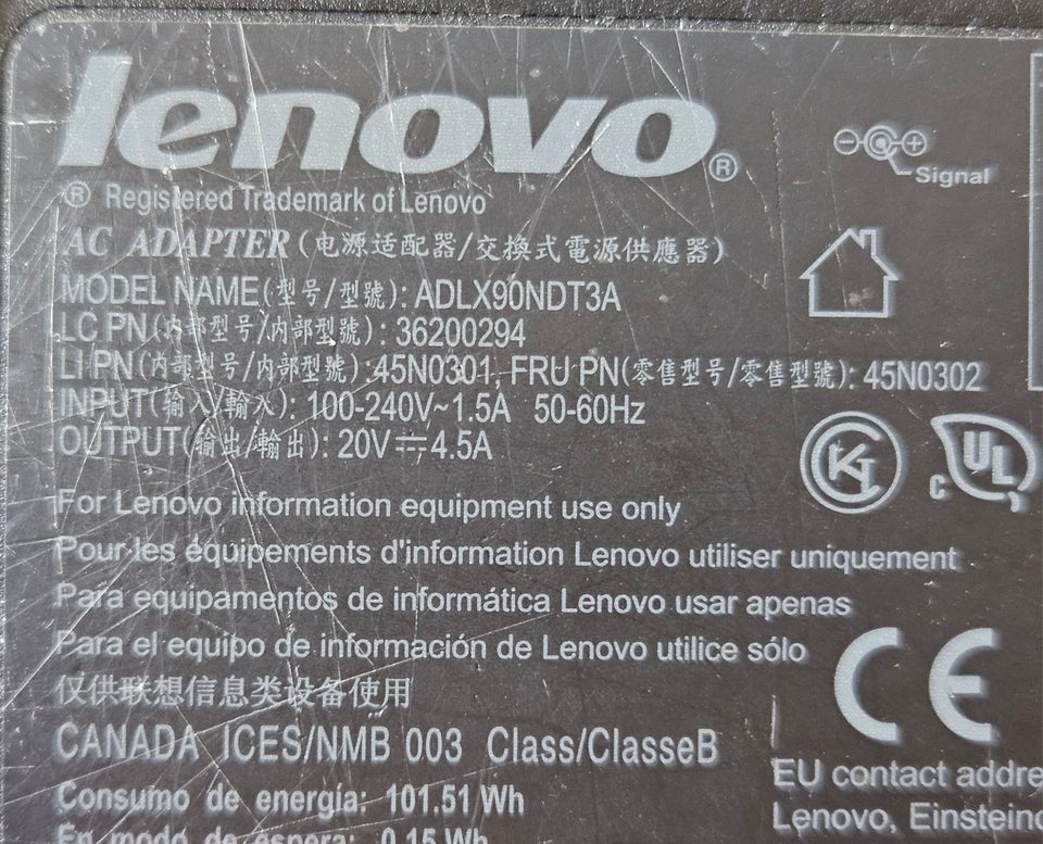 Strømforsyning, Lenovo, Perfekt