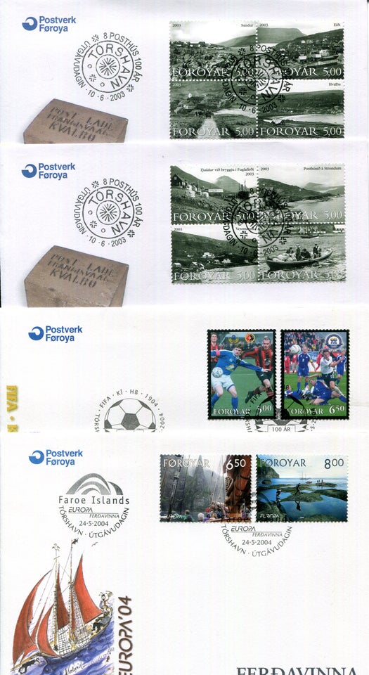 Færøerne, FDC 2003+2004