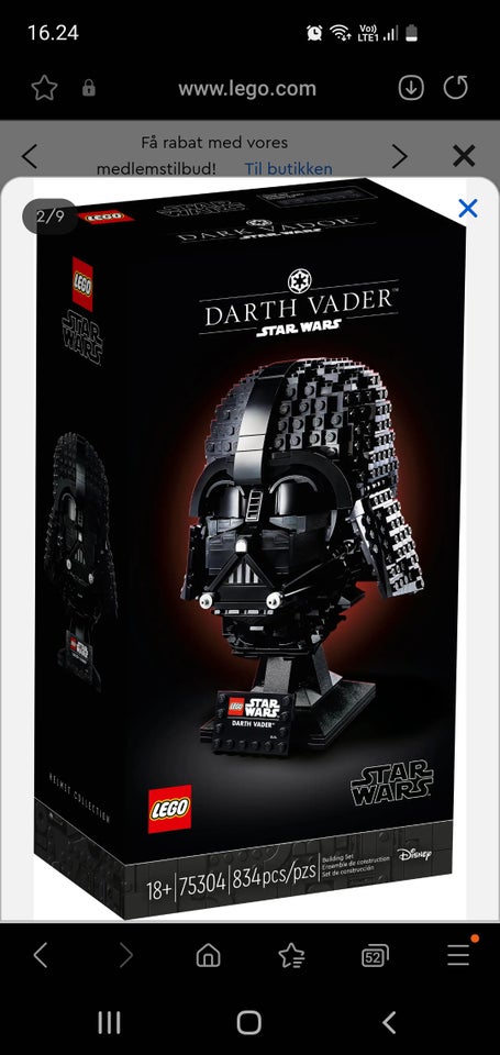 Lego Star Wars, UÅBNET 75304 Darth