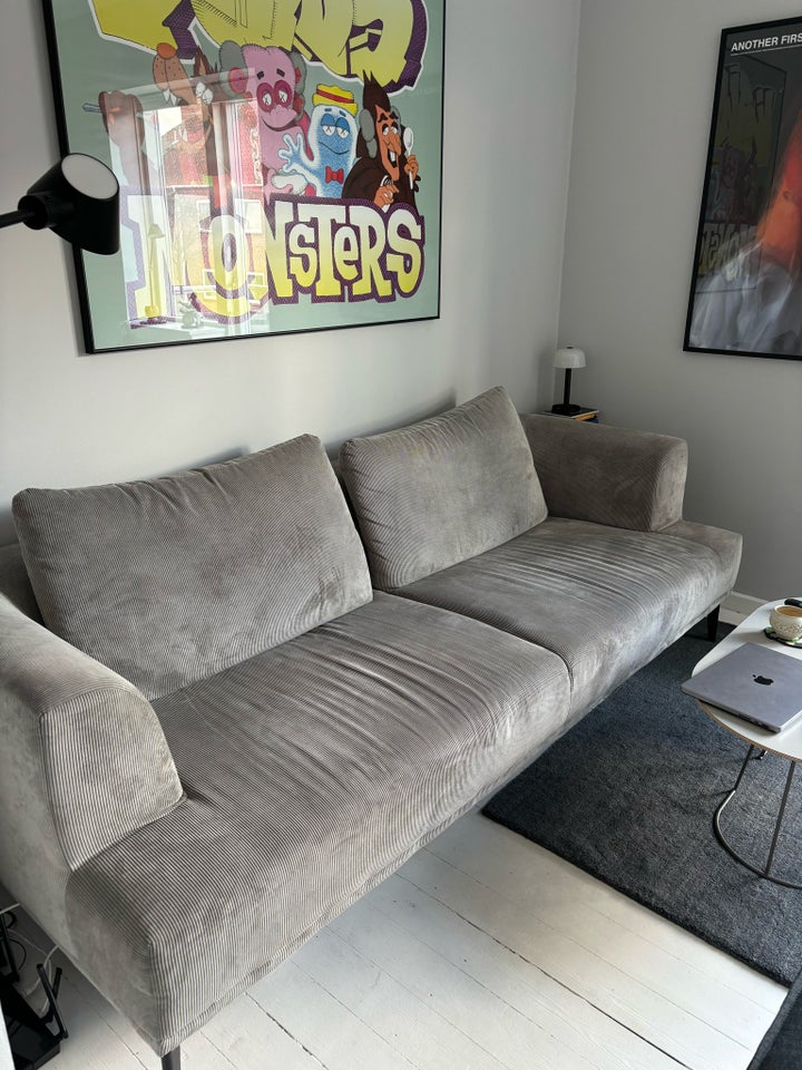 Sofa fløjl 3 pers