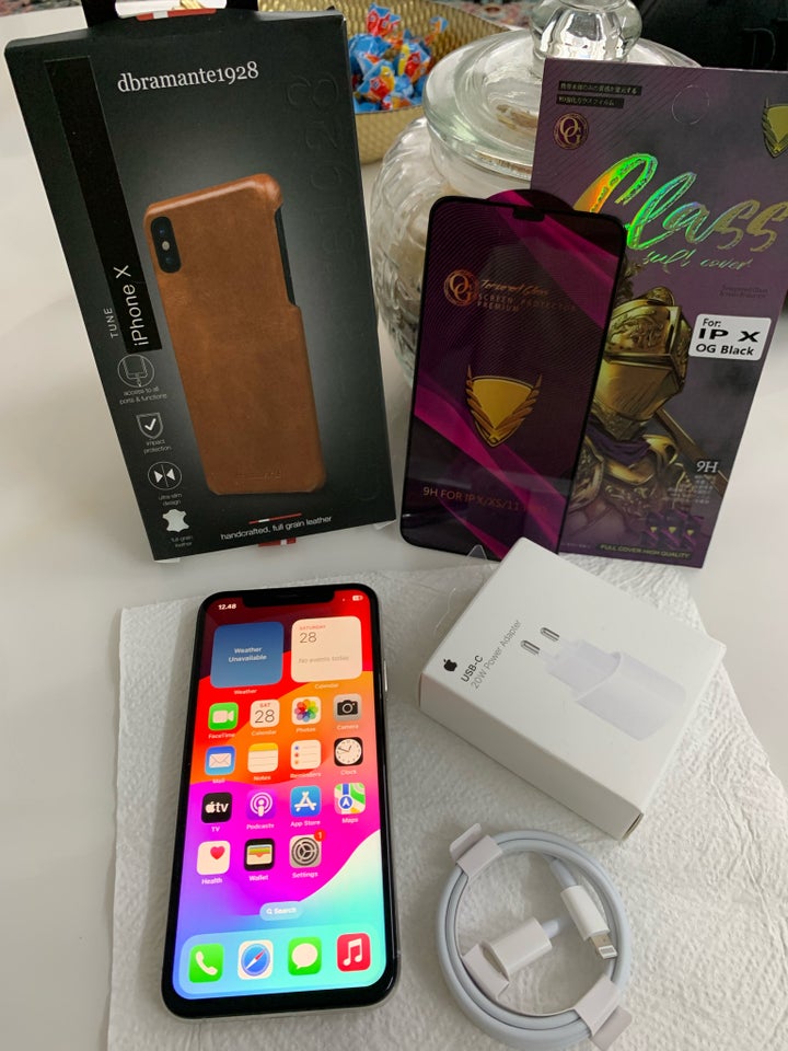 iPhone XS, 64 GB, hvid