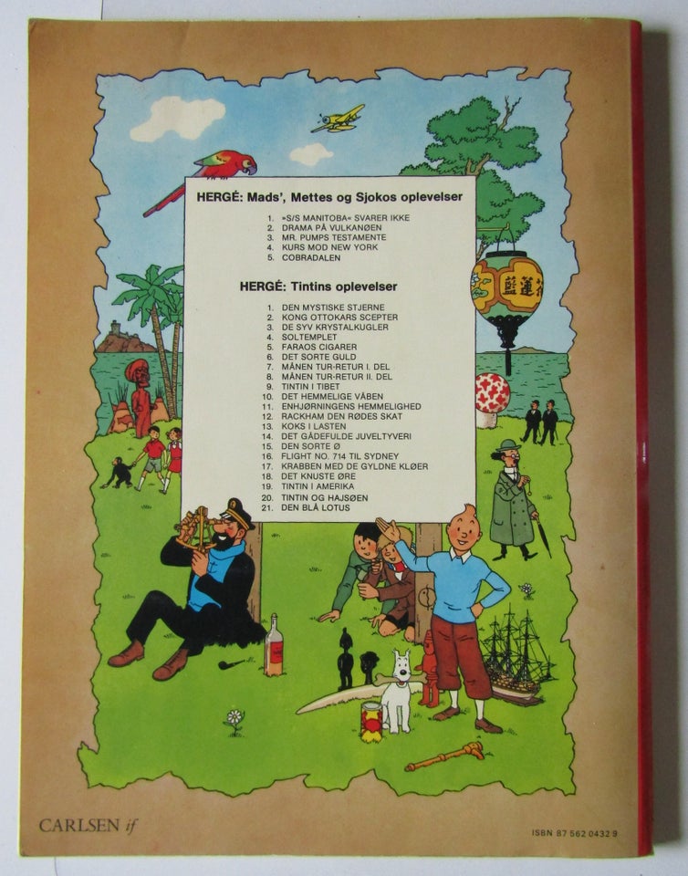 Tintin 21: Den blå lotus, Hergé,