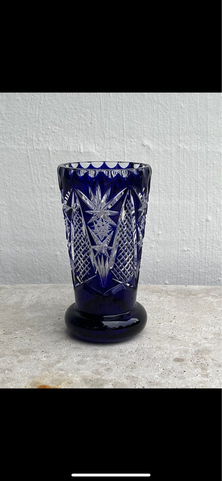 Glas Bøhmisk vase Vintage