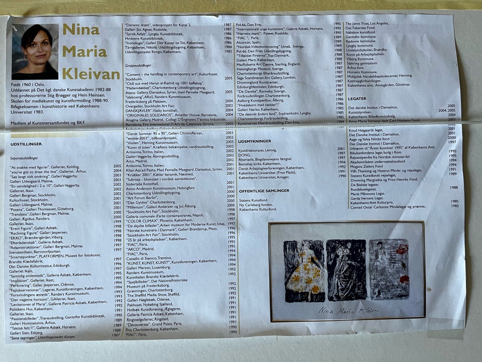 Litografi Nina Maria Kleivan