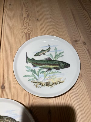 Porcelæn Fisketallerkner