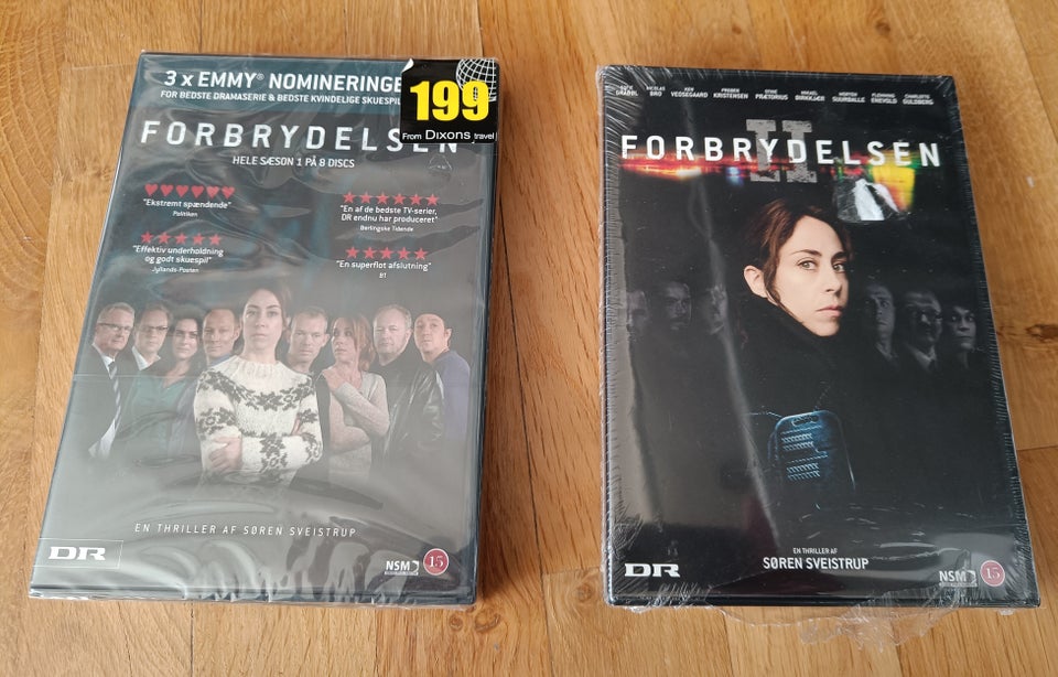 Forbrydelsen sæson 1 og 2, DVD,