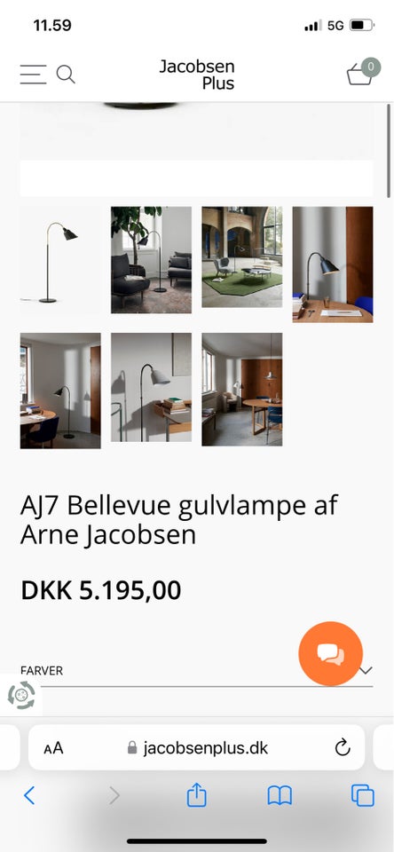 Gulvlampe Arne Jacobsen