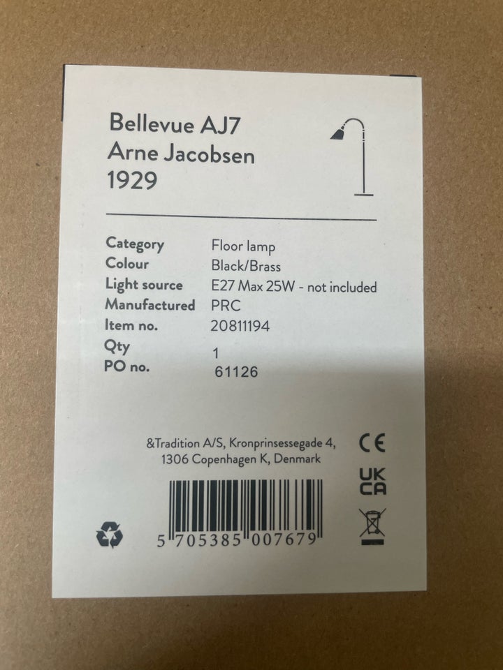 Gulvlampe Arne Jacobsen