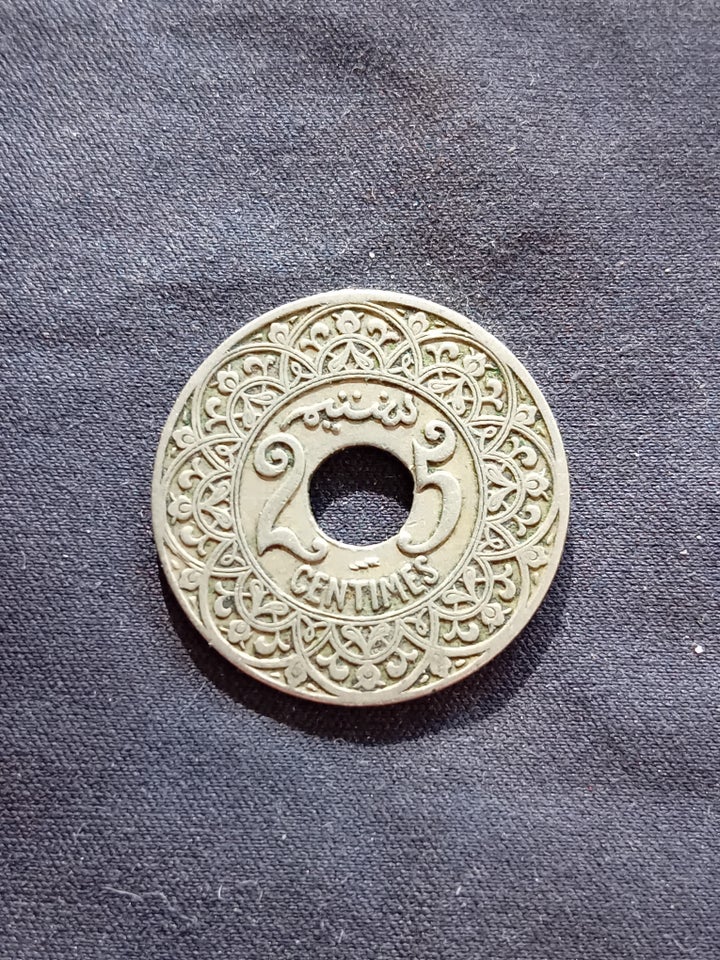 Andet land, mønter, 25 Centimes