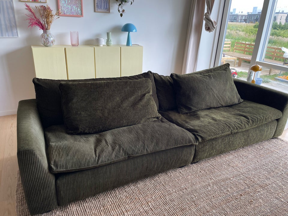 Sofa fløjl 4 pers