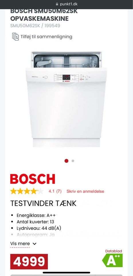 Bosch energiklasse A++