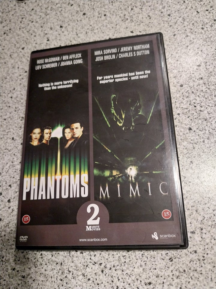 PHANTOMS og MIMIC, DVD, gyser