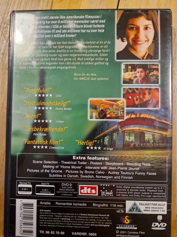 Amelie, DVD, komedie