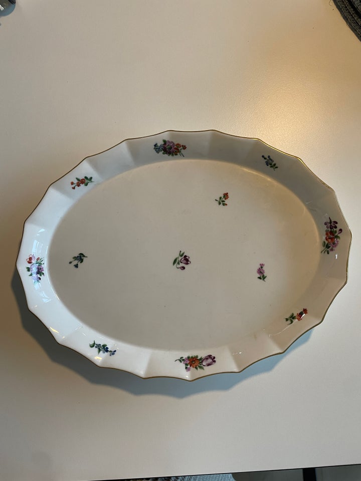 Porcelæn Fad Strøblomst