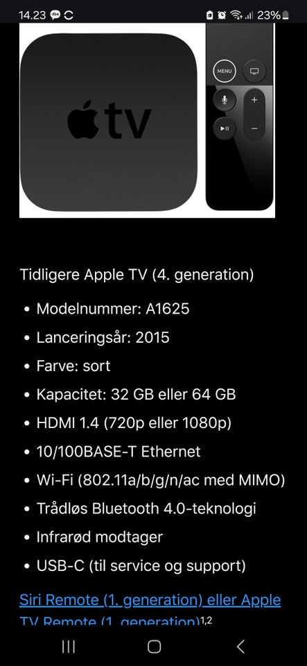 Apple tv, A1513, God