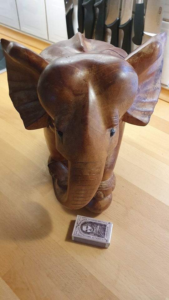 Træfigur Elefant