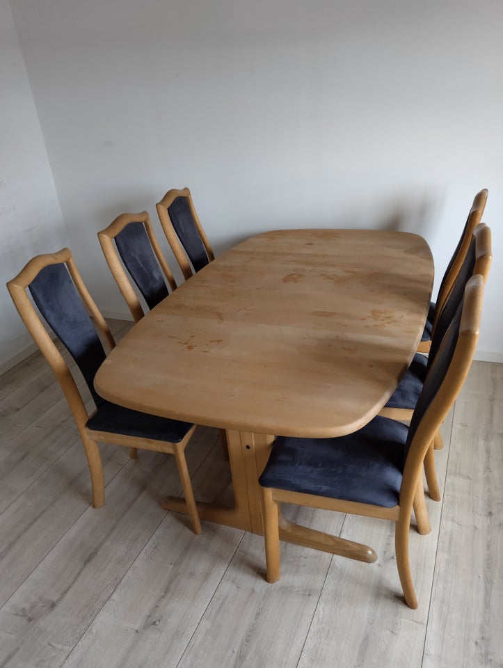 Spisebord m/stole Bøg Skovby