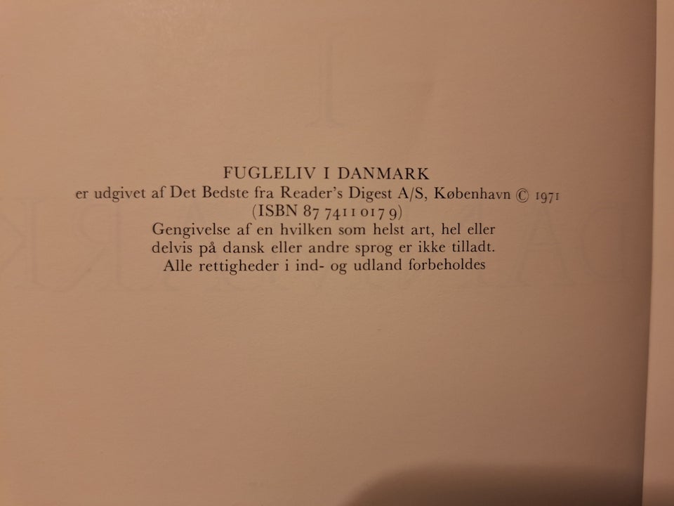 Fugleliv i Danmark, emne: biologi