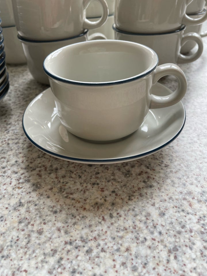 Porcelæn 11 sæt kaffekopper Blå