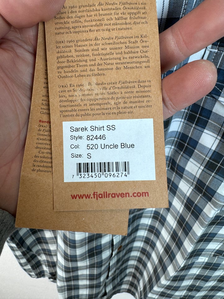 Skjorte, Fjällräven Sarek Shirt SS