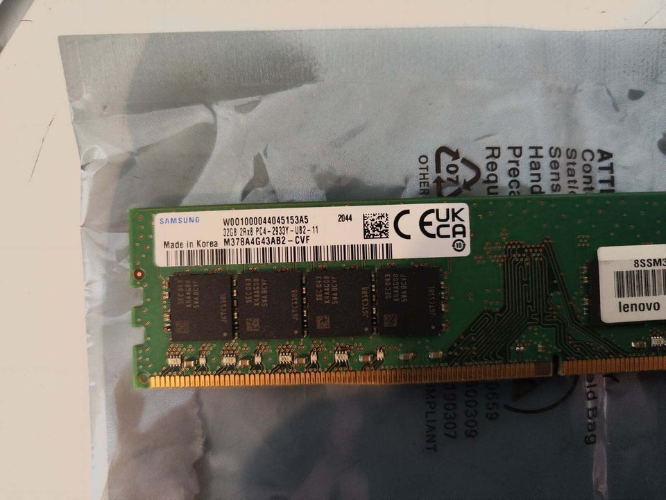 Samsung  32gb 2933mhz DDR4 SDRAM