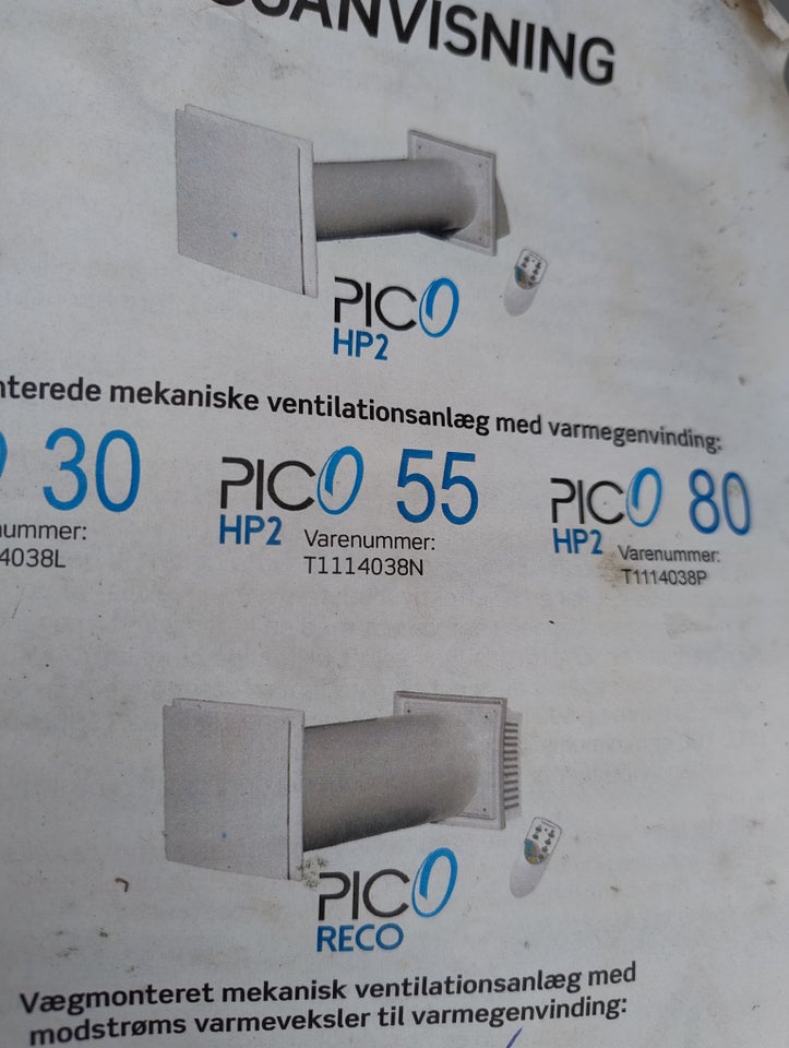 Ventilationsanlæg Pico hp2